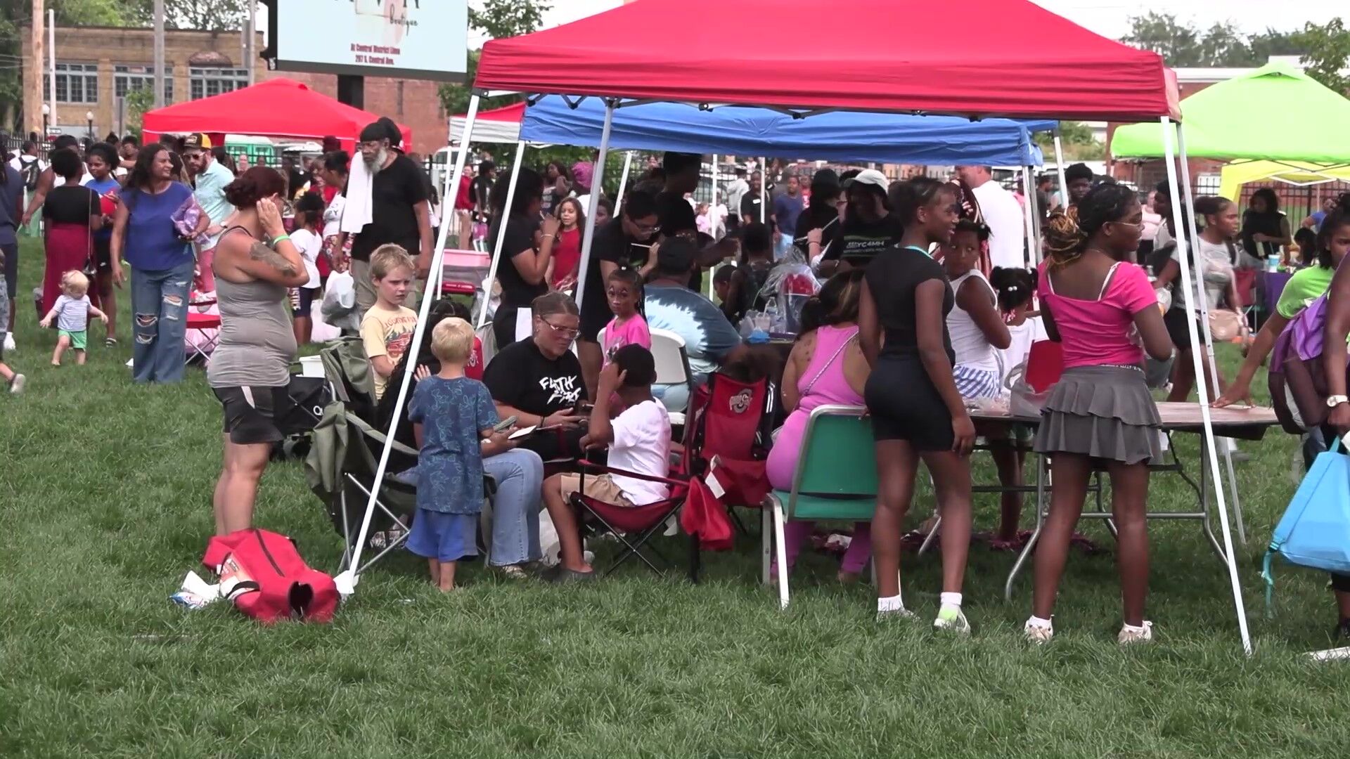 Lima Groups Unite to help hundreds of kids at Back 2 School Block Party